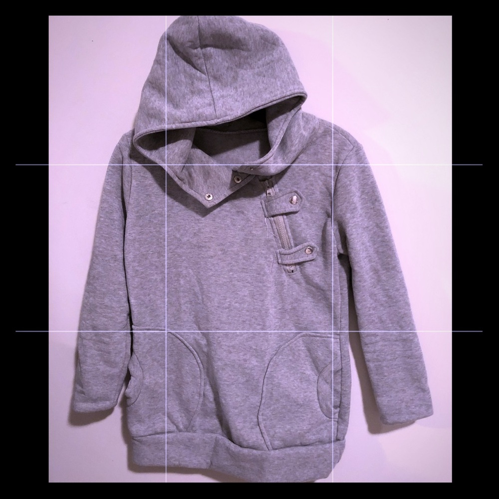 Gray Pullover hoodie